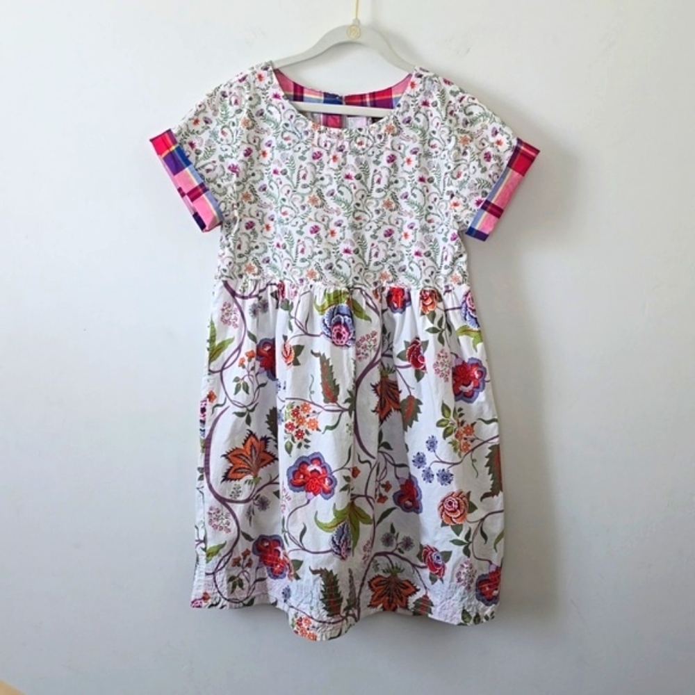 Tea Girl's Floral Dress Cotton sz 12